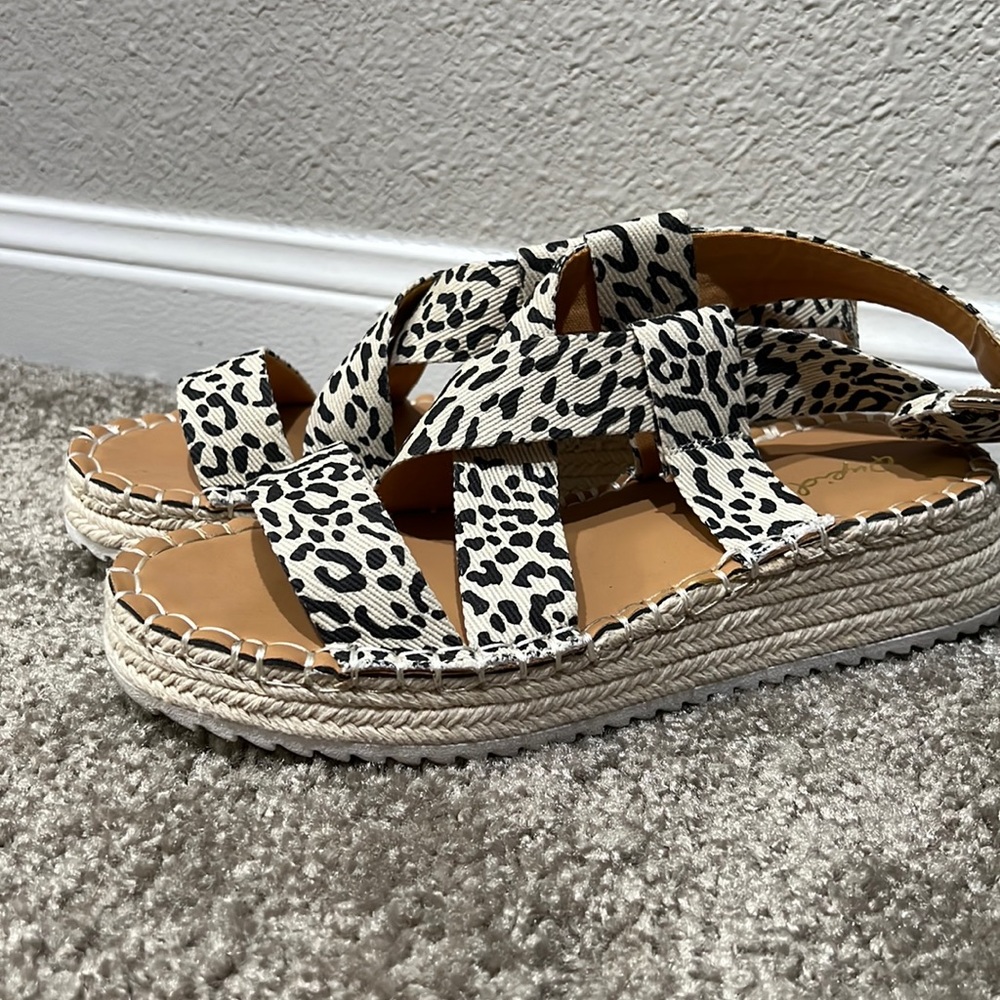 Cheetah sandals